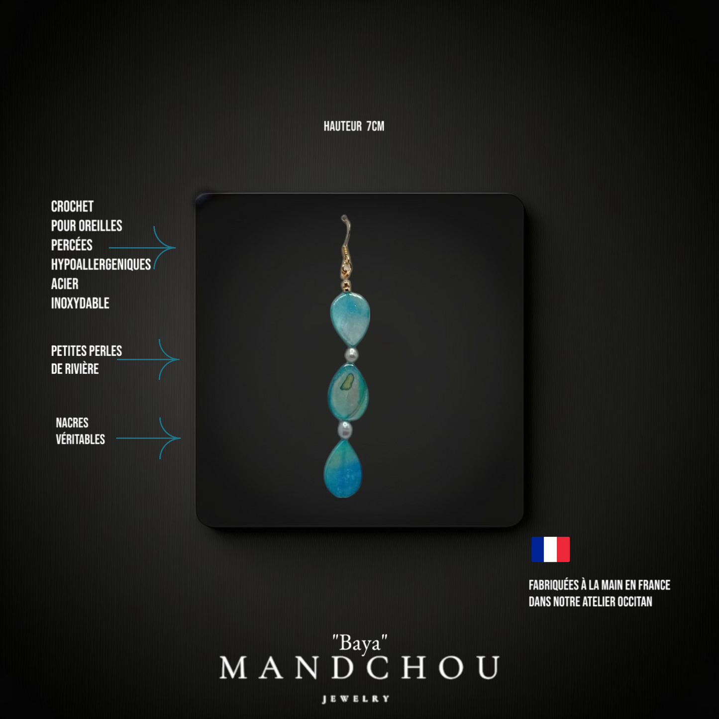 Boucles d'oreilles "Baya"