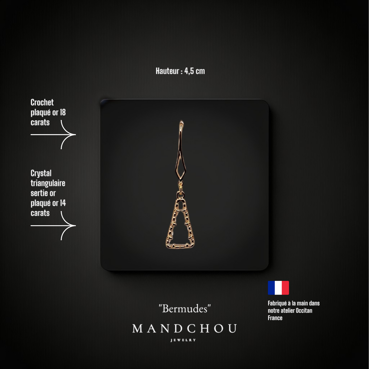 Boucles d'oreilles "Bermudes"