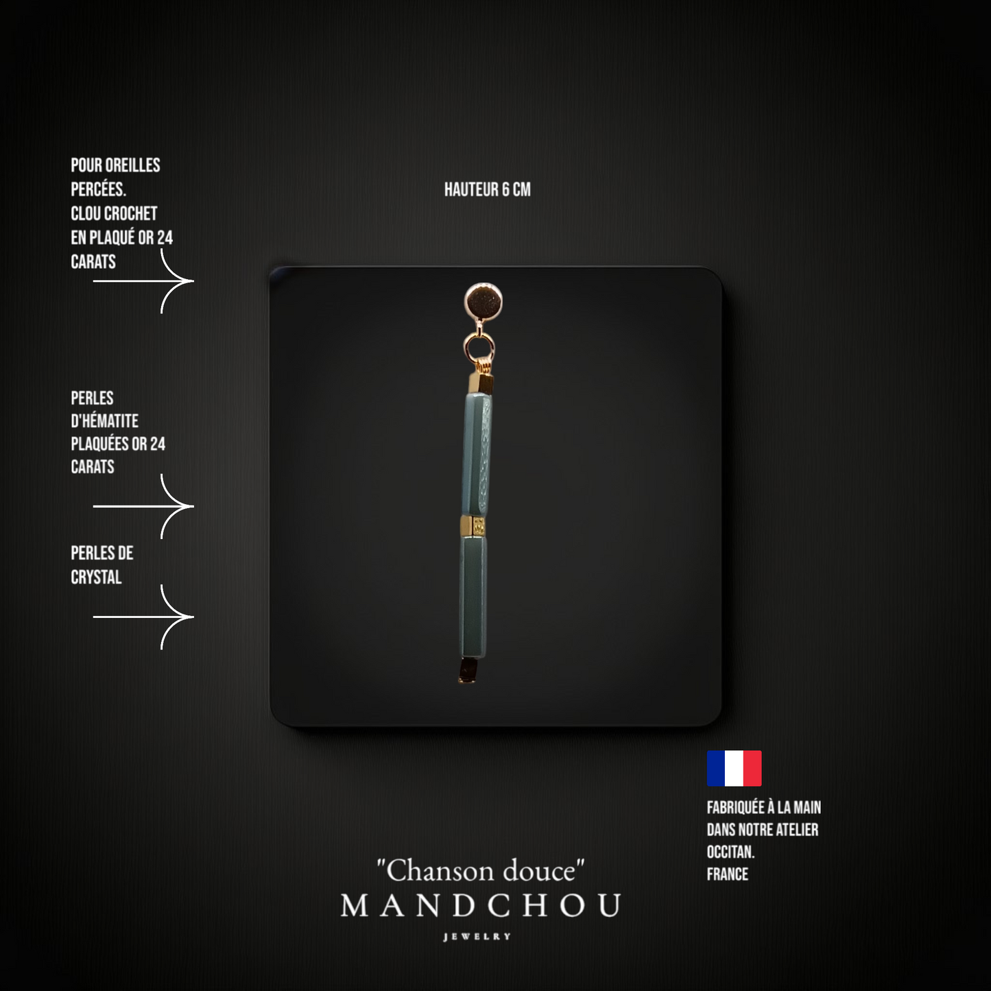 Boucles d'oreilles "chanson douce"