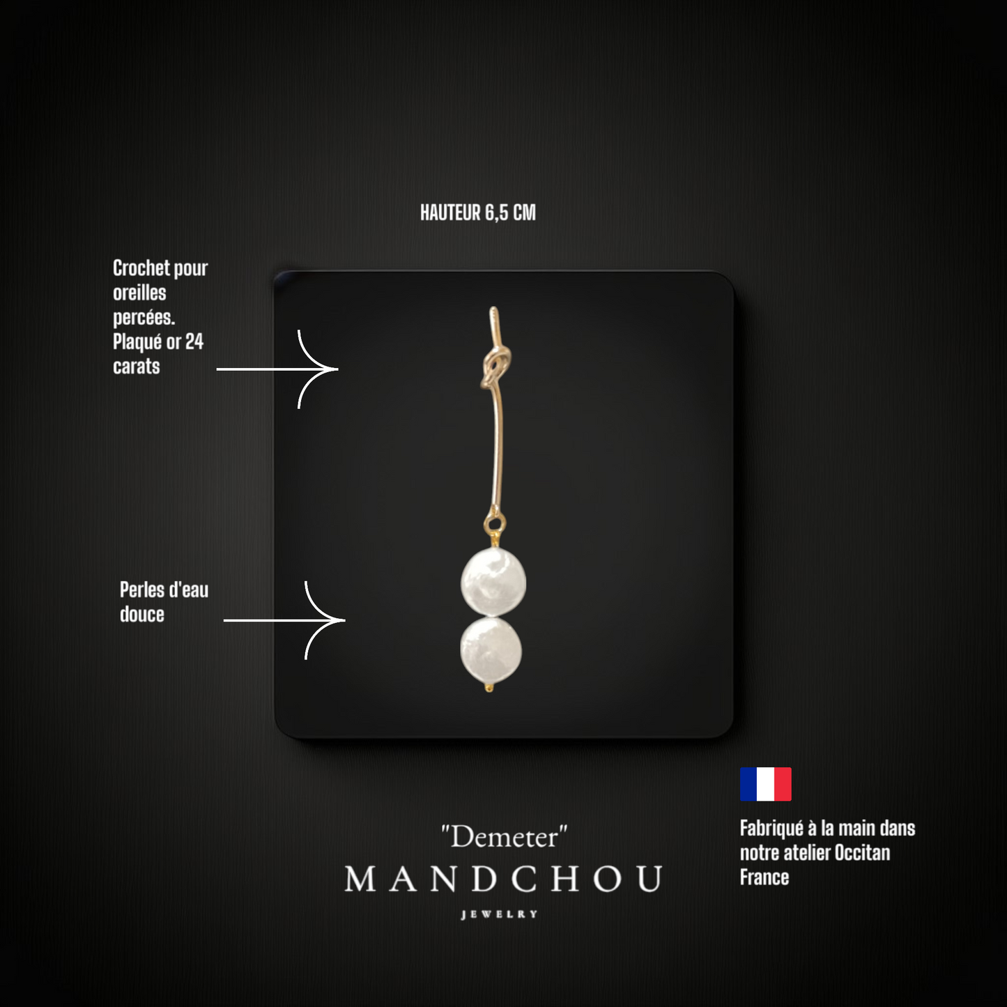 Boucles d'oreilles "Demeter"