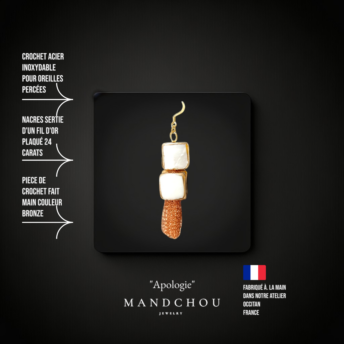 Boucles d'oreilles "Apologie"