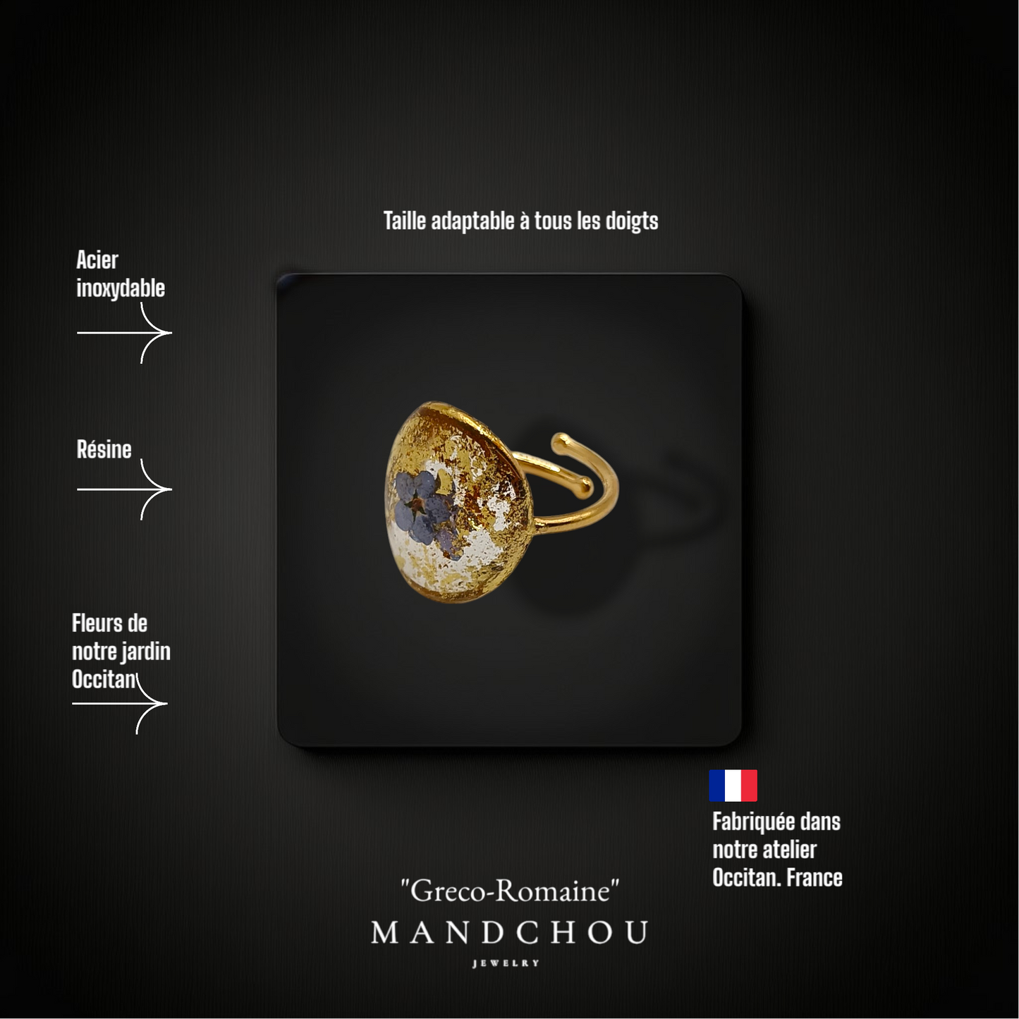 Bague " vintage greco romaine"