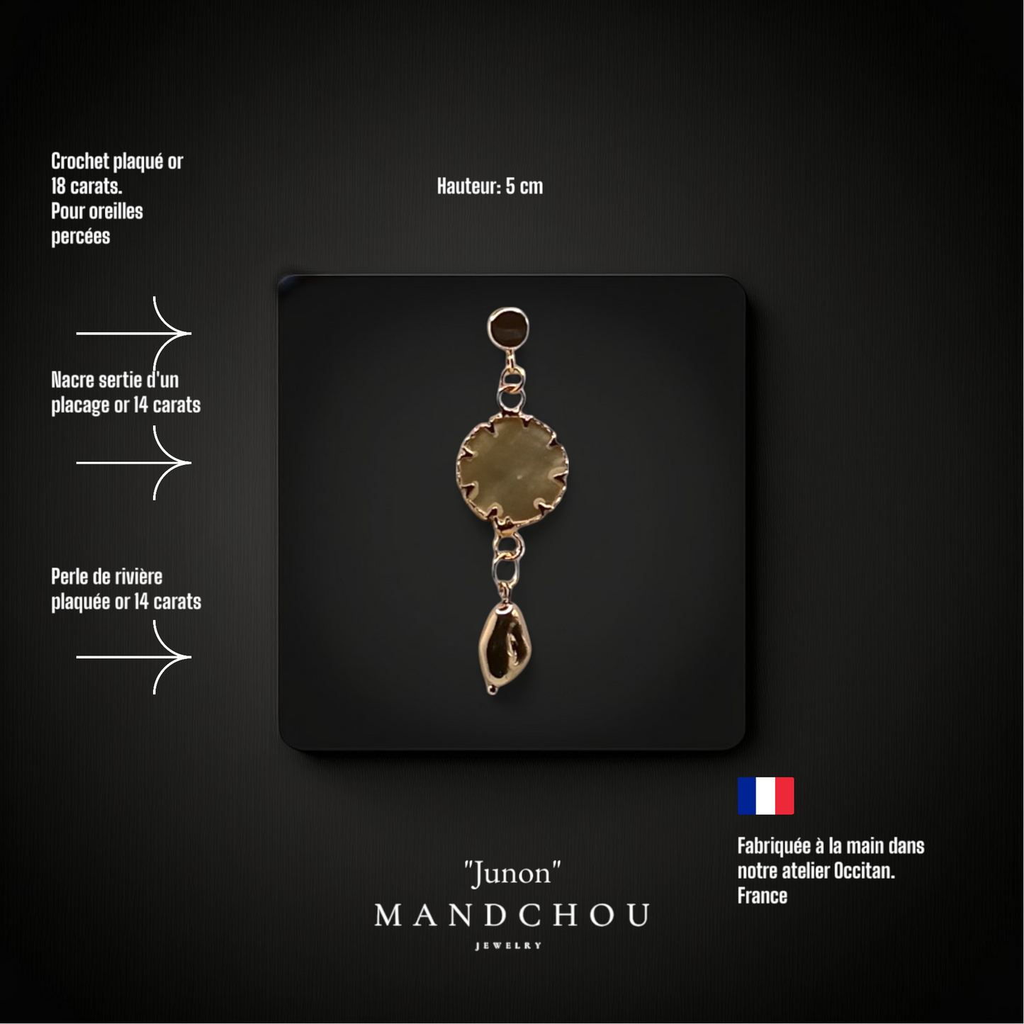 Boucle d'oreilles "Junon"