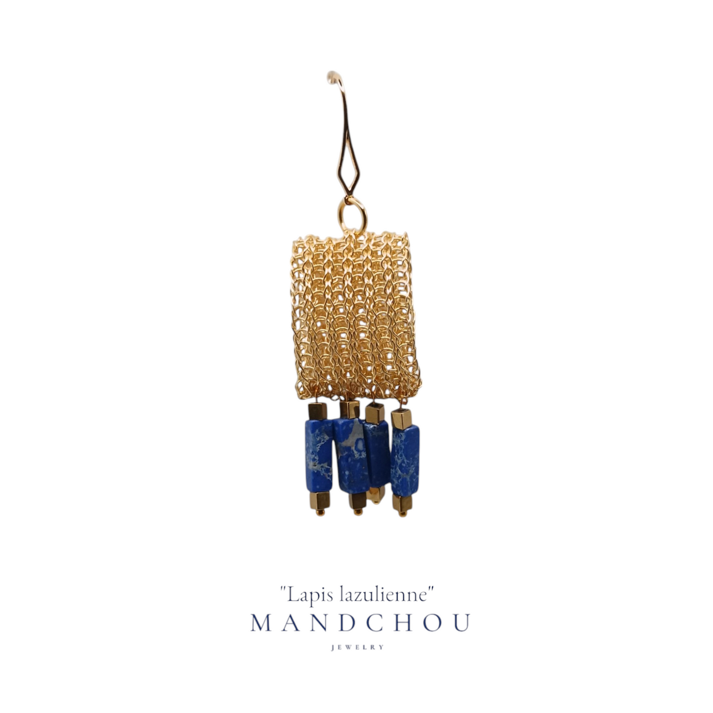 Boucles d'oreilles "Lapislazulienne"