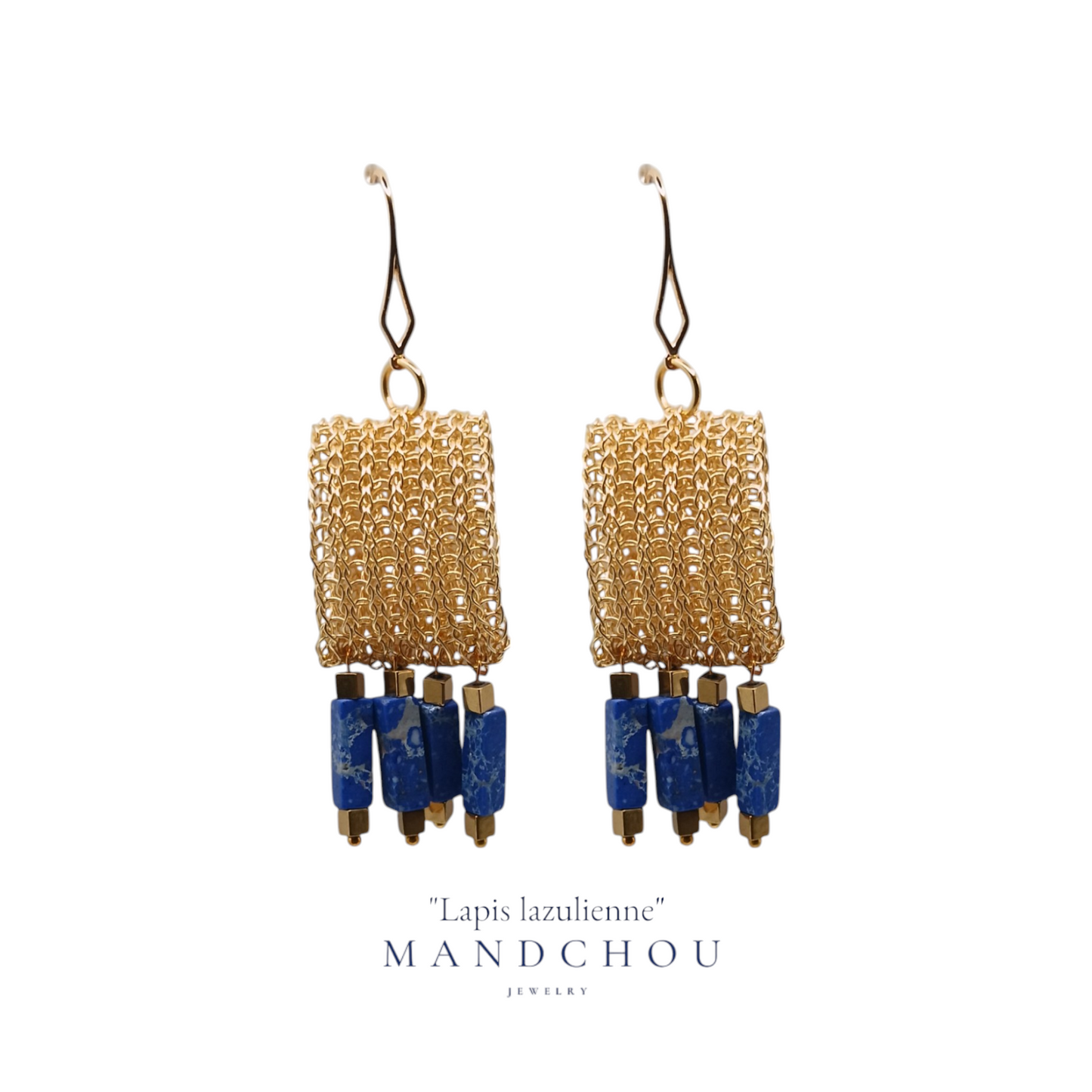 Boucles d'oreilles "Lapislazulienne"