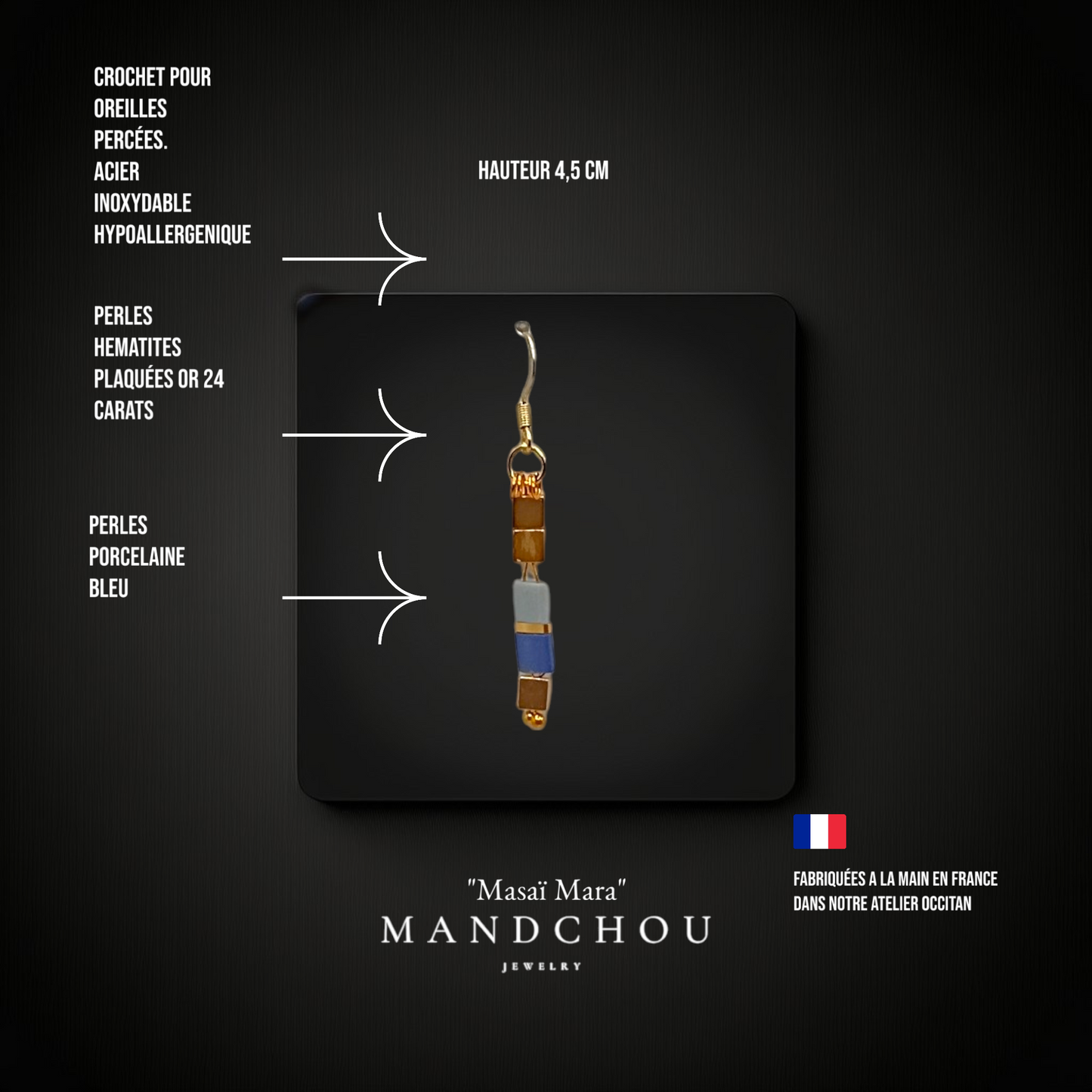 Boucles d'oreilles "Masaï-Mara"