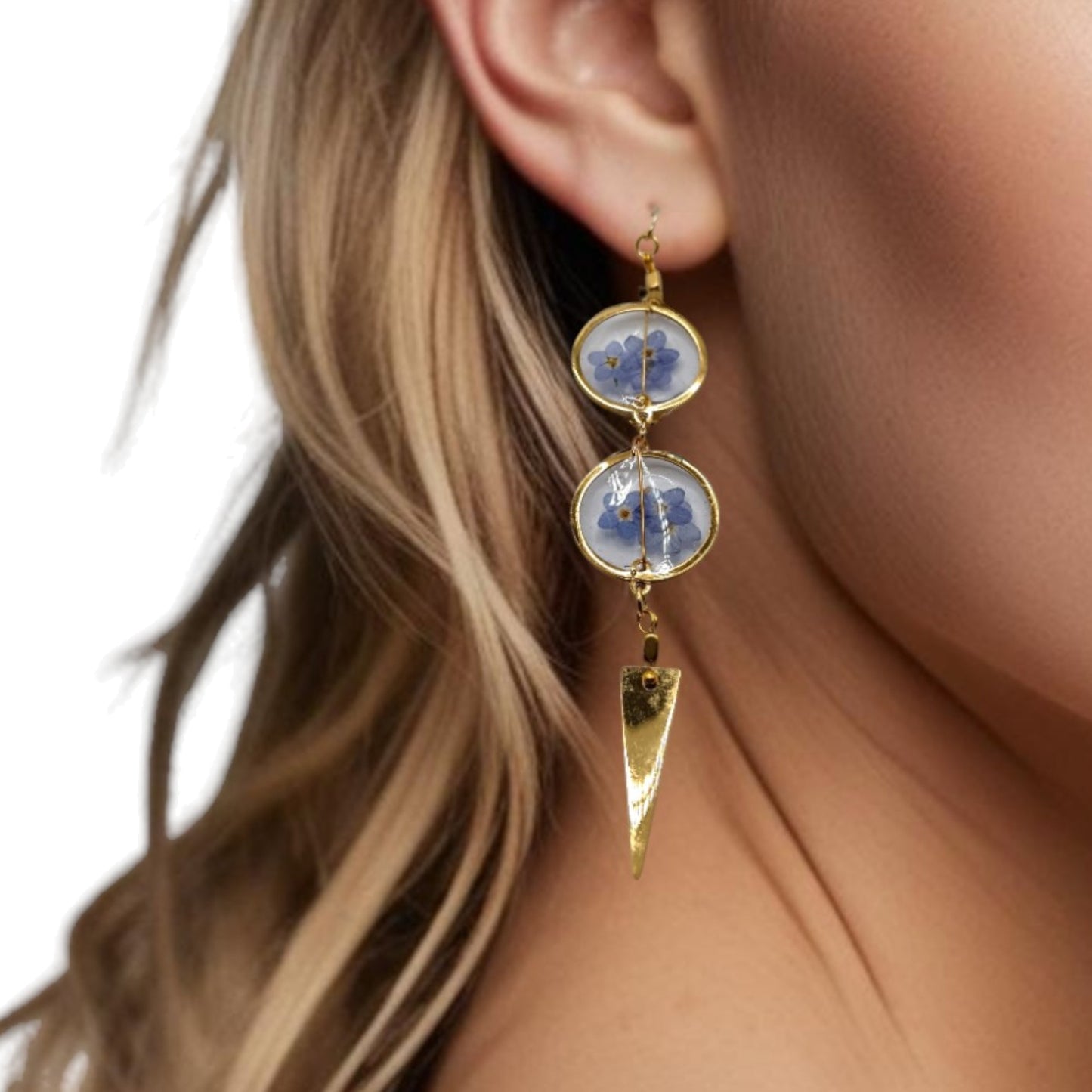 Boucles d'oreilles " Myosostis"