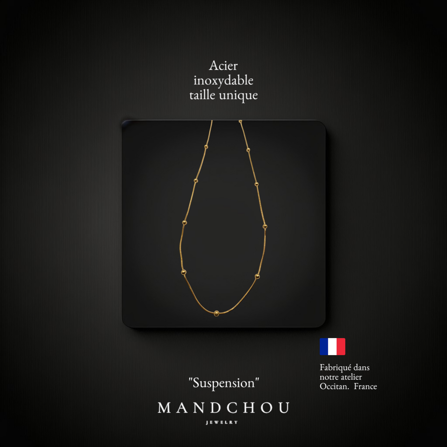 Collier chaine: "Suspension"