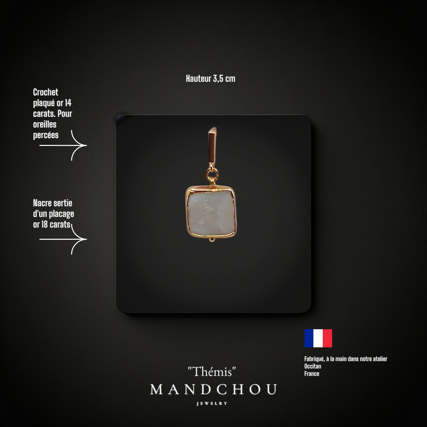 Boucles d'oreilles "Thémis"