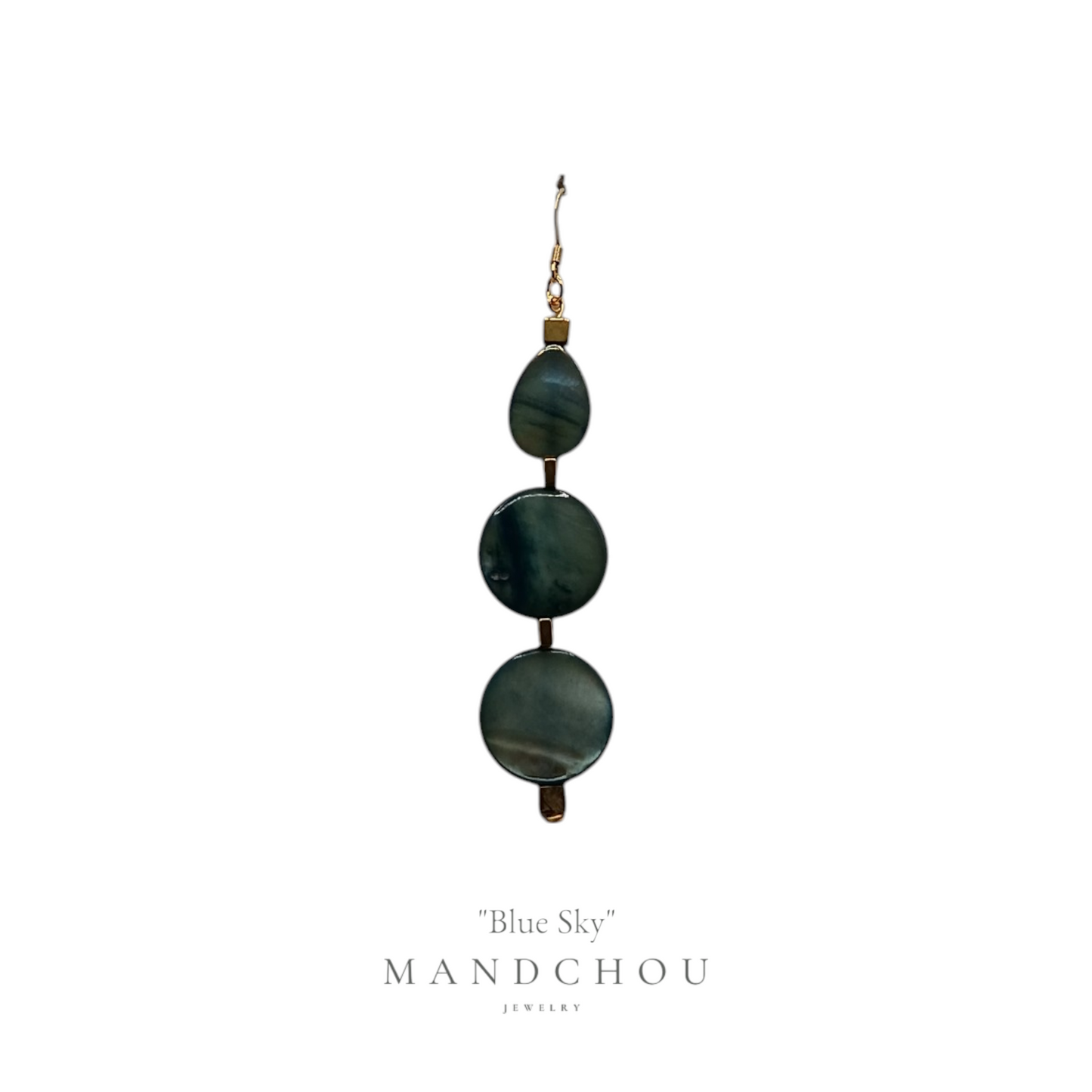 Boucles d'oreilles "blue sky"