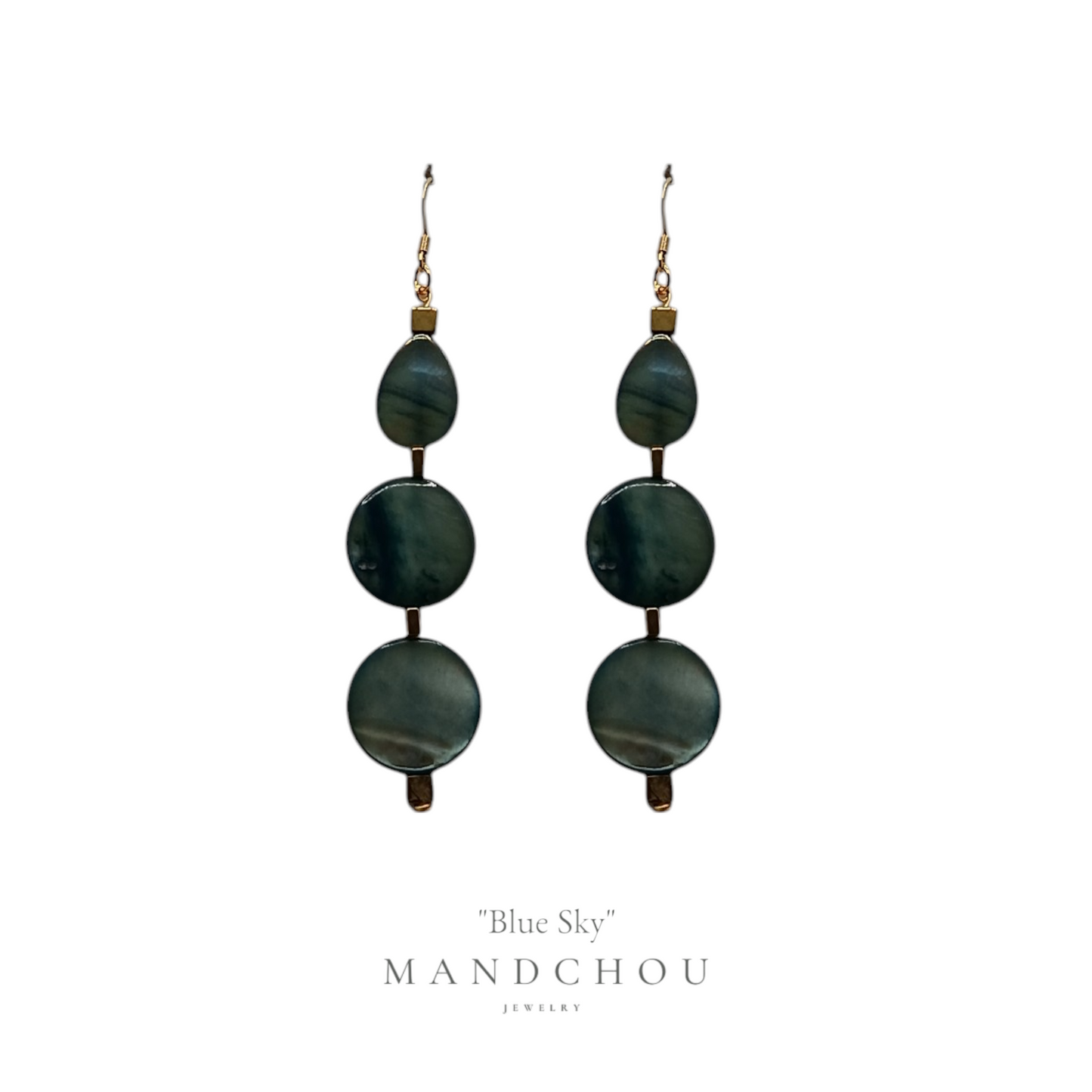 Boucles d'oreilles "blue sky"