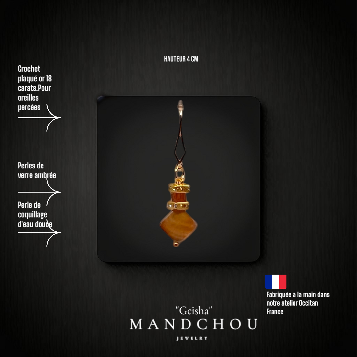 Boucle d'oreilles : "Geisha"
