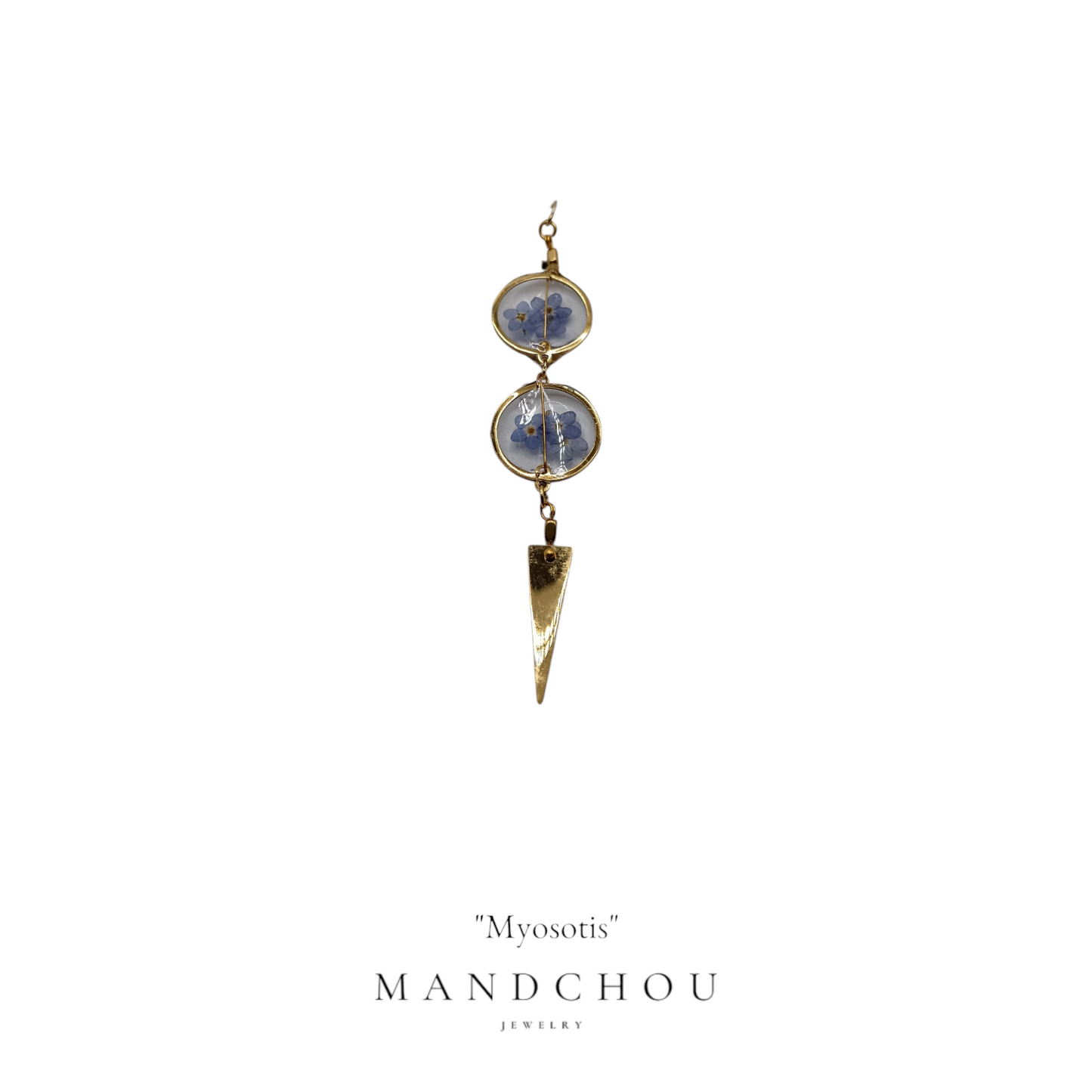Boucles d'oreilles " Myosostis"