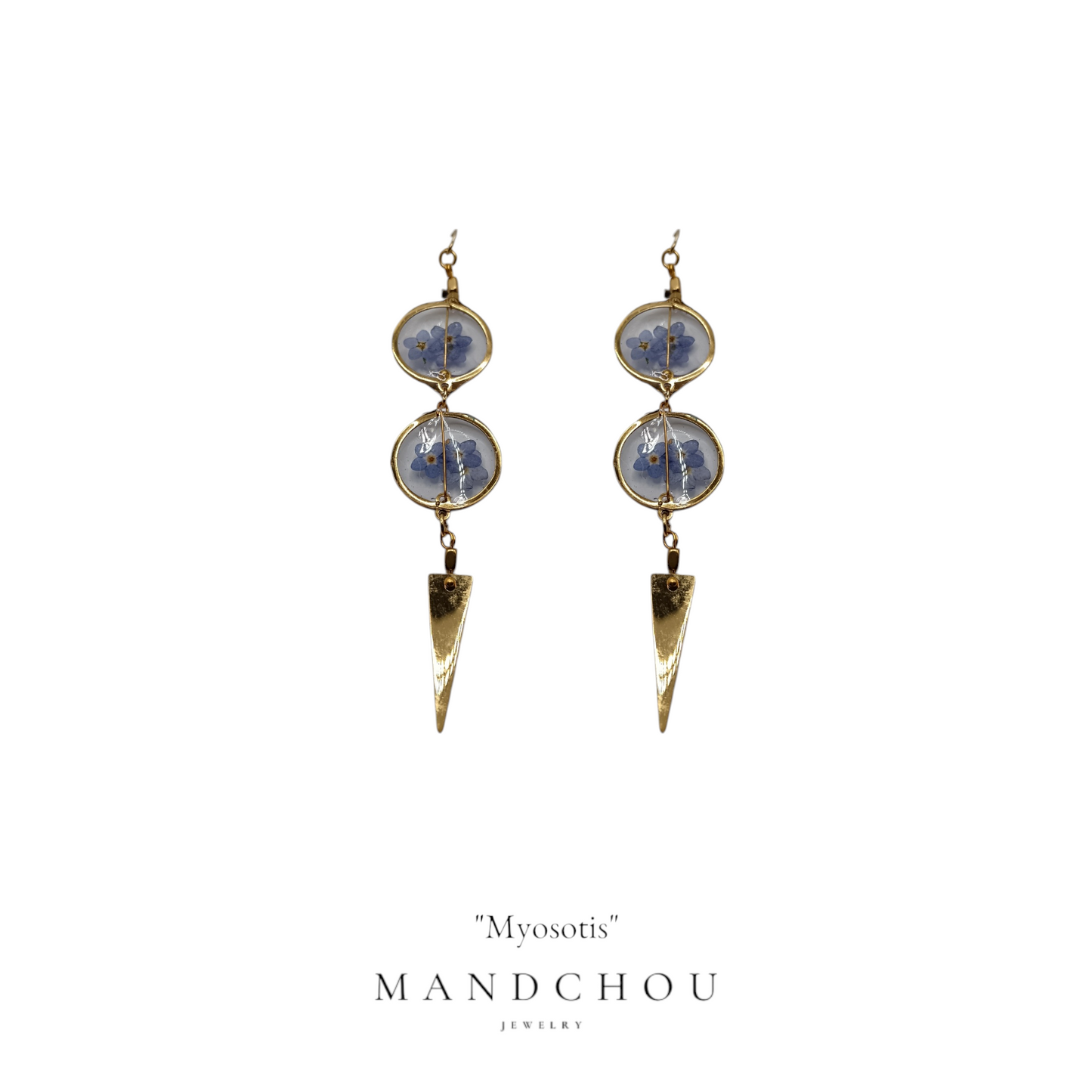 Boucles d'oreilles " Myosostis"