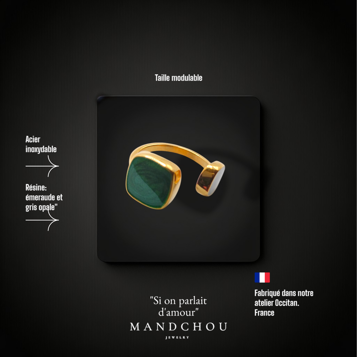 Bague "si on parlait d'amour"