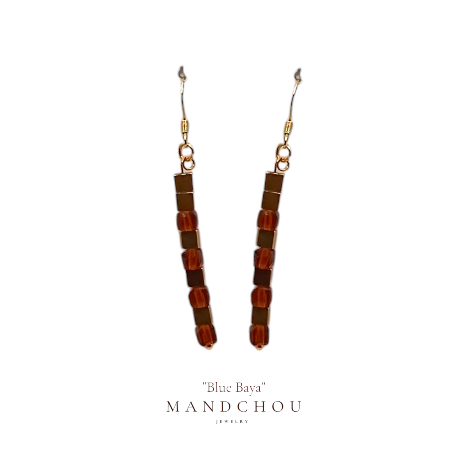 Boucles d'oreilles "blue Baya"