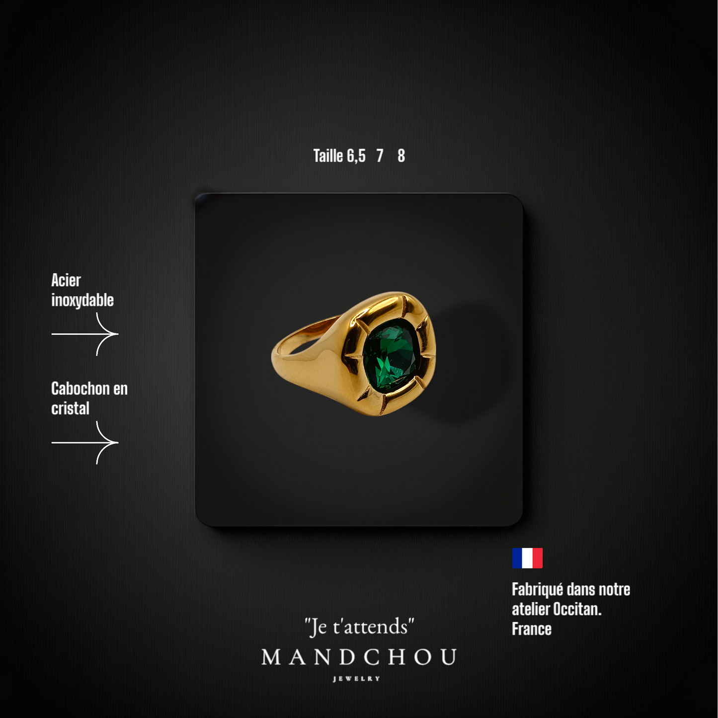 Bague "je t'attends"