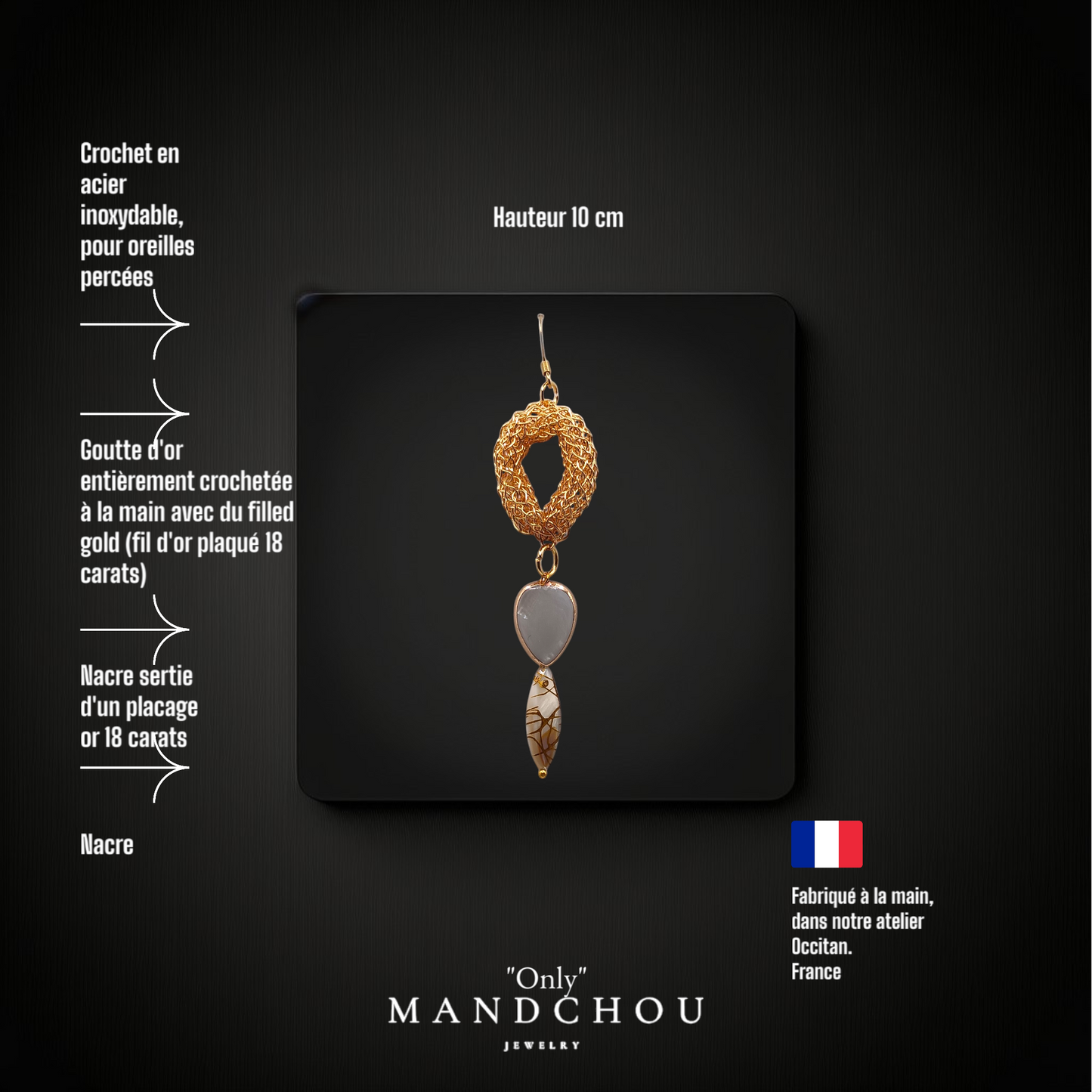 Boucles d'oreilles "Only"