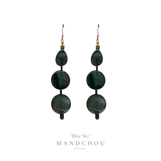 Boucles d'oreilles "blue sky"